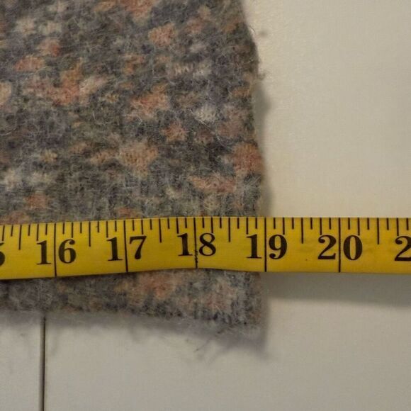 Bartolini Mohair/Alpaca Blend Soft Gray & Coral Sweater Sz M Cottagecore - Picture 13 of 15